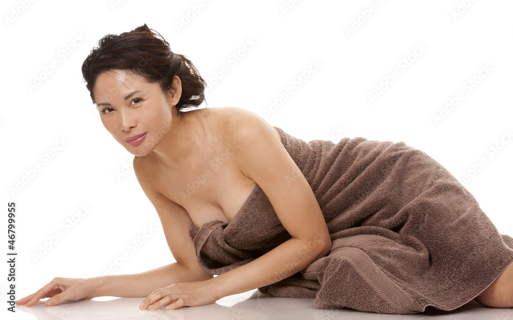 woman in towel woman in towel