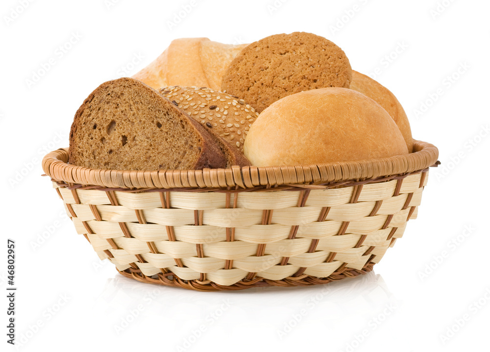 fresh bread on white background fresh bread on white background