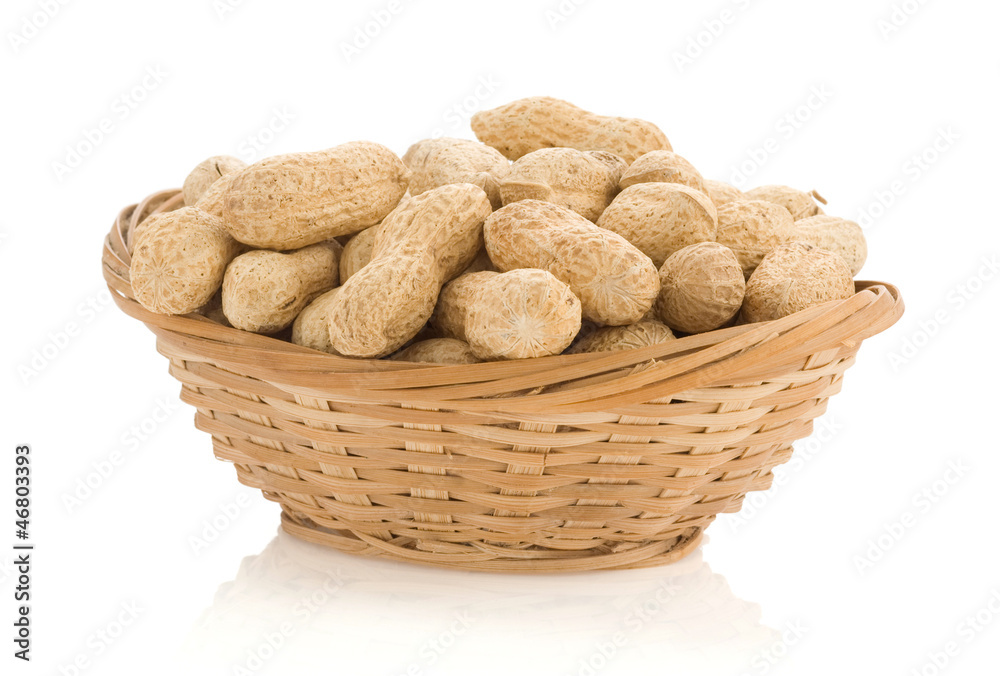 peanuts isolated on white