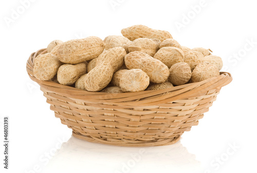 peanuts isolated on white