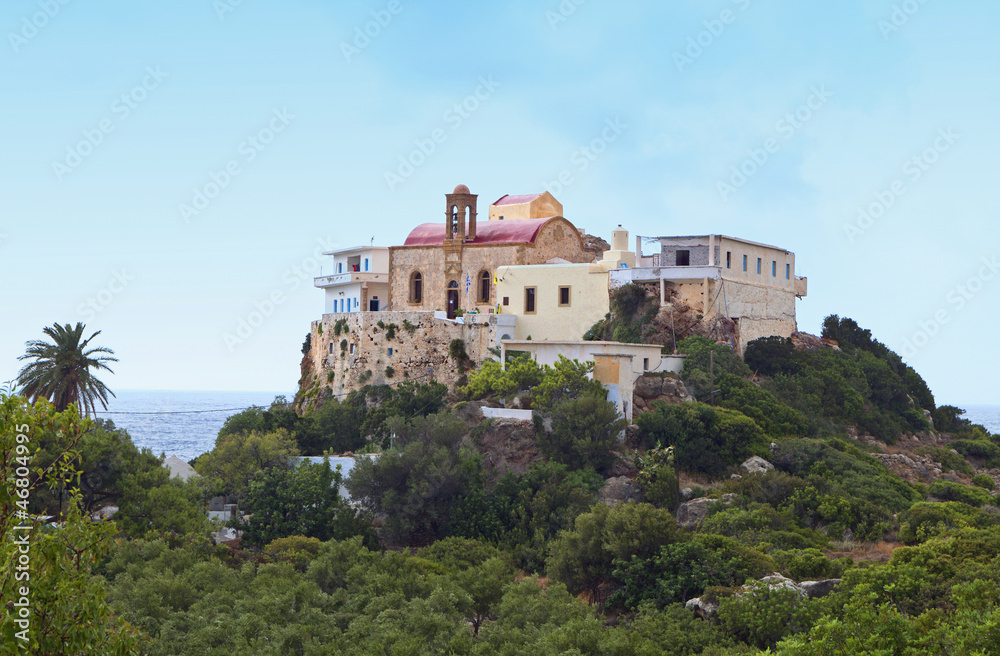 Monastery of Chrisoskalitissa at Crete island in Greece
