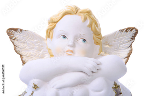 Statue of an angel on a cloud