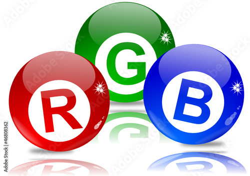 Red, green and blue, the colors of the spectrum