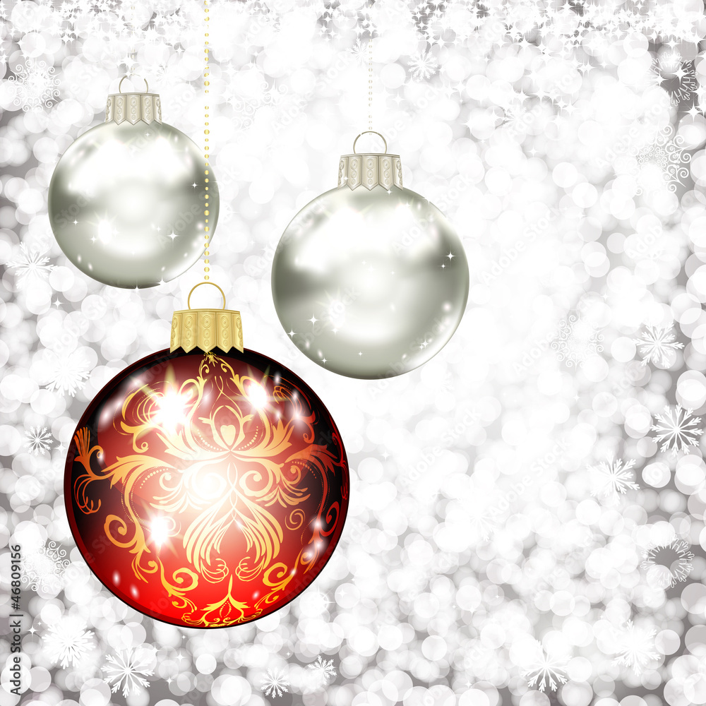Background with Christmas balls. Background with Christmas balls.