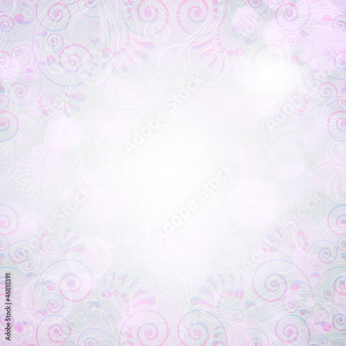 Abstract floral background with east flowers. © Itana