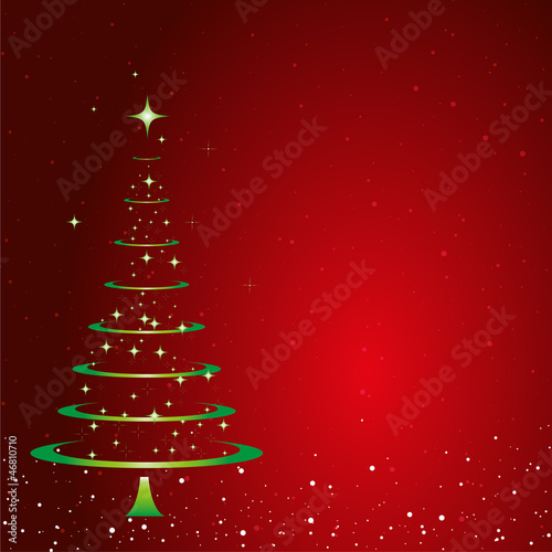 Weihnachtsbaum Abstrakt Karte Hintergrund