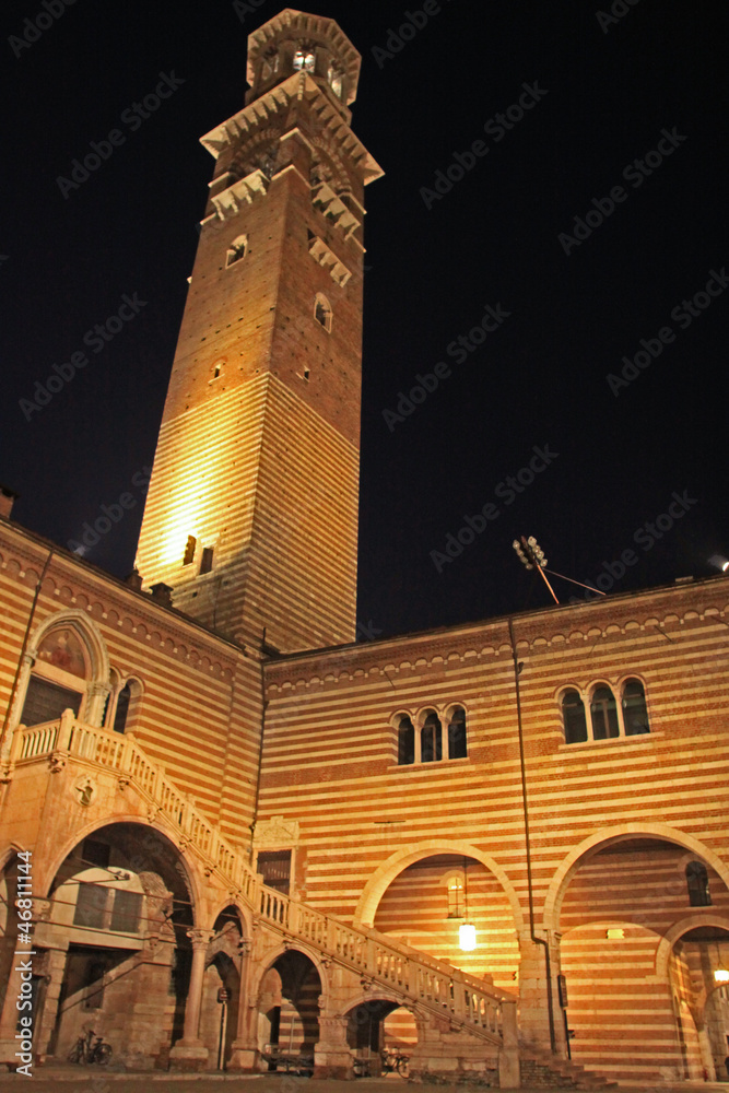 Fototapeta premium Verona, torre dei Lamberti