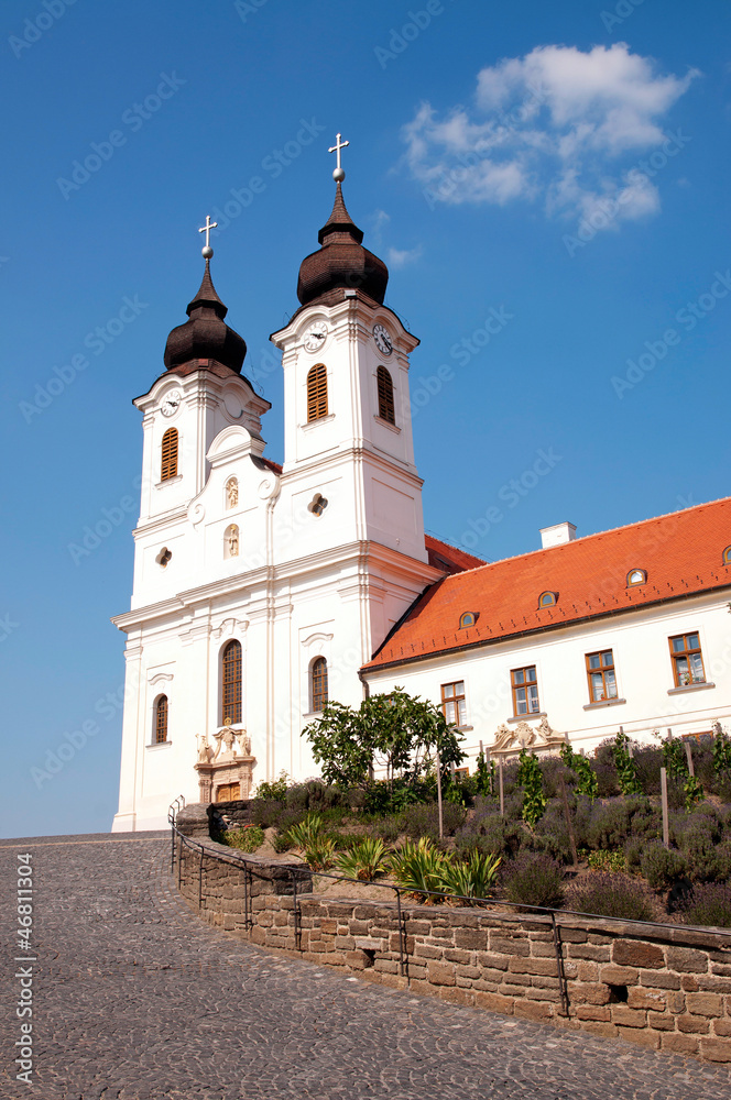 Benedictine abbey in Tihany, Hungary Benedictine abbey in Tihany, Hungary