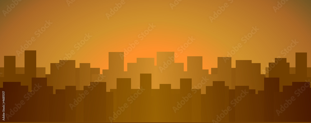 evening city background with place for text