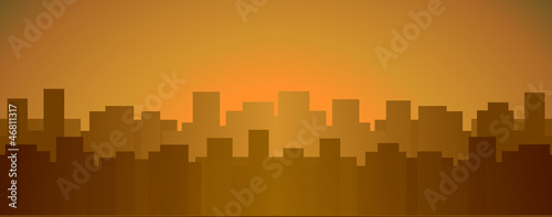 evening city background with place for text