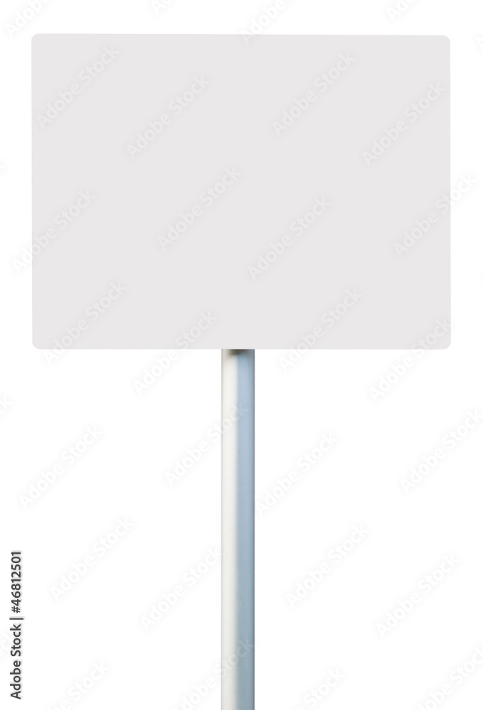 White sign White sign