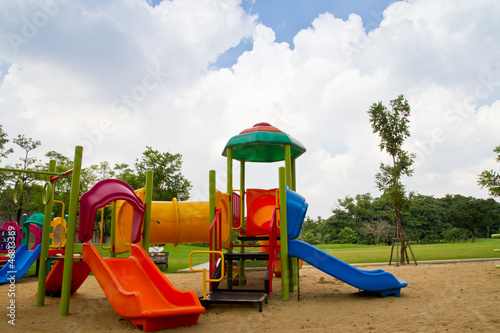Wallpaper Mural Colorful children playground in the park Torontodigital.ca