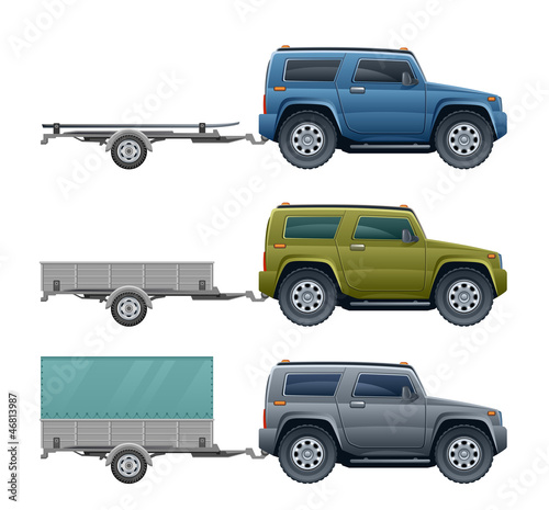 Car with trailer
