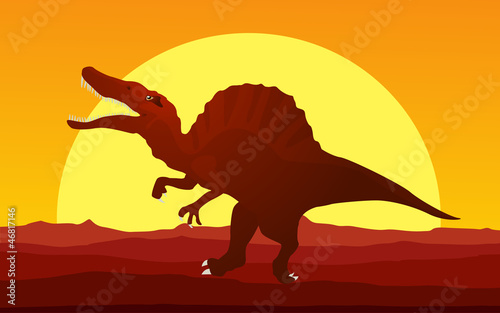 Fototapeta Naklejka Na Ścianę i Meble -  Dinosaur background 4