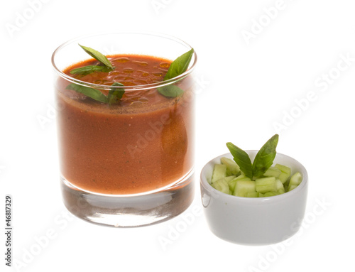 Gaspacho - Ice-cold and spicy vegetable soup of Andalusia, Spain