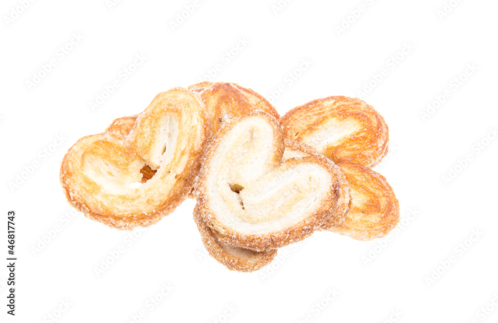 sweet cookies isolated on a white background