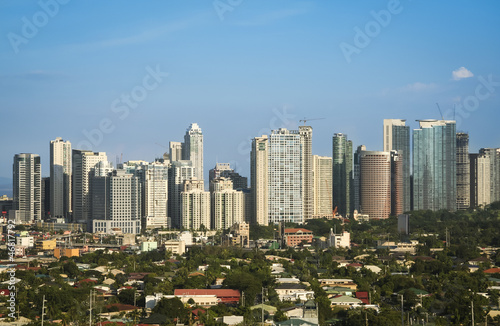 fort bonifacio skyline makati city manila philippines