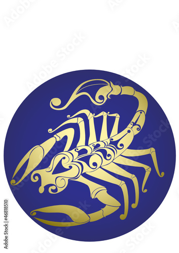 Scorpio. Vector zodiac
