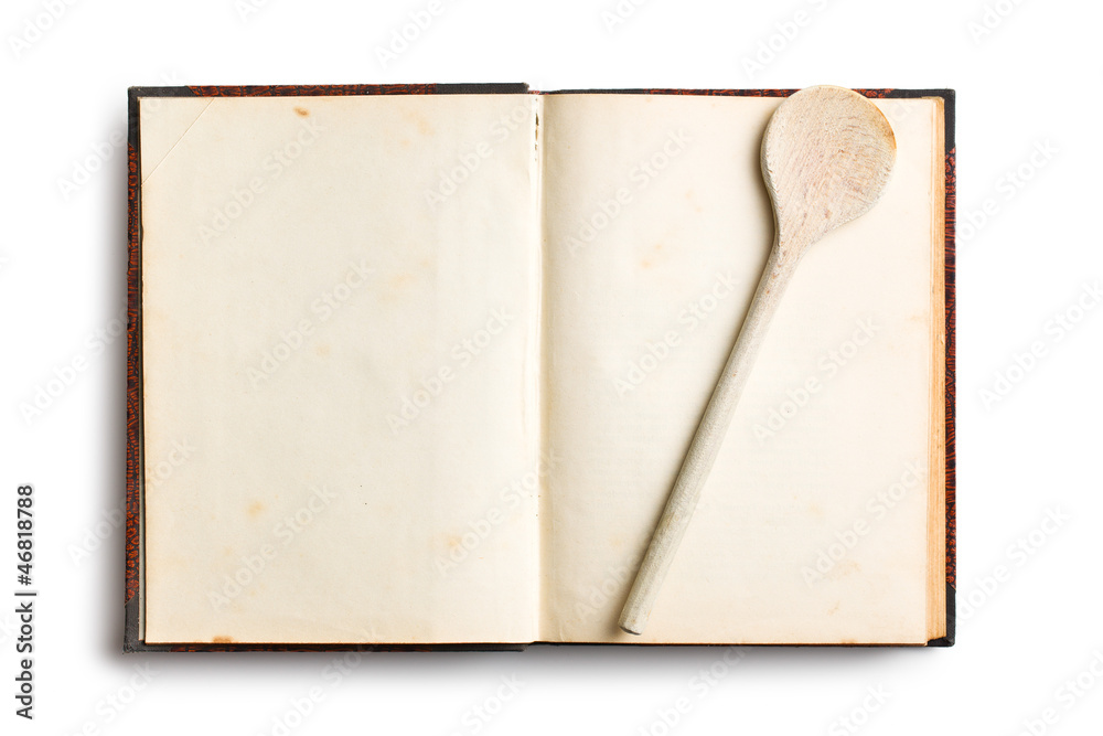 Obraz premium old blank recipe book