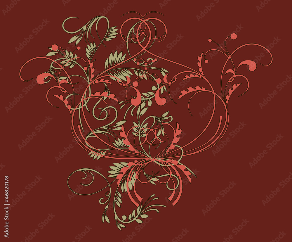 Pattern in traditional Russian style Pattern in traditional Russian style