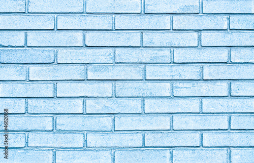 Blue brick wall