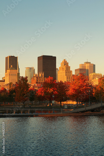 Montreal city in autumn