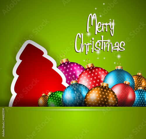 Elegant Classic Christmas flyer with A lot of decorations