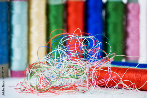 colorful threads photo