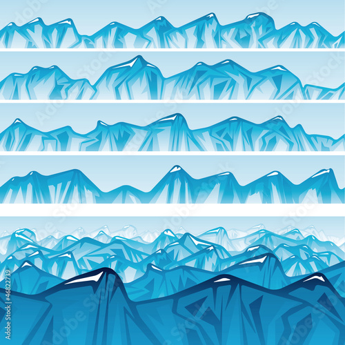 Seamless mountain range