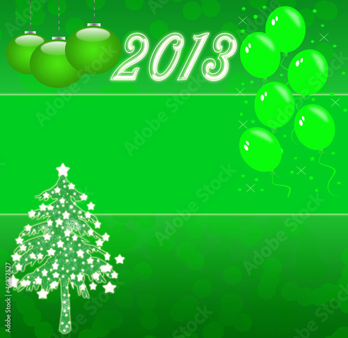 christmas tree ,happy new 2013 year