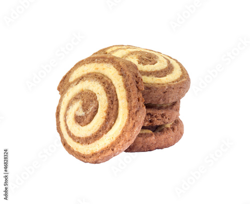 few spiral cookies