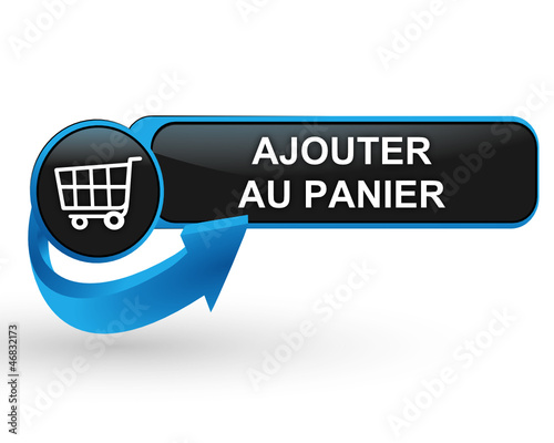 ajouter au panier sur bouton web design bleu