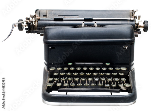 Typewriter of black color