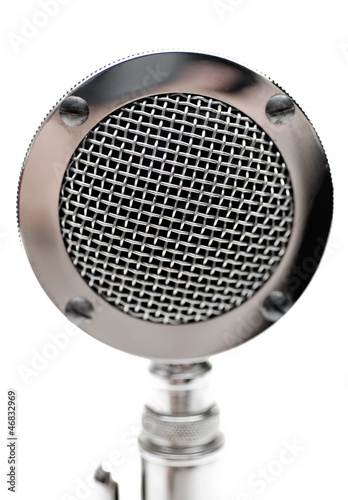 Single old microphone © imagedb.com