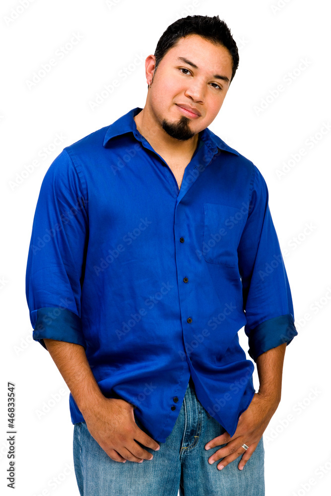 Latin American man posing Latin American man posing