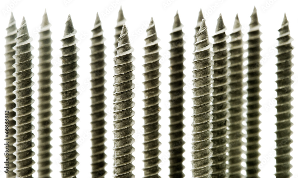 Screws in a row Screws in a row