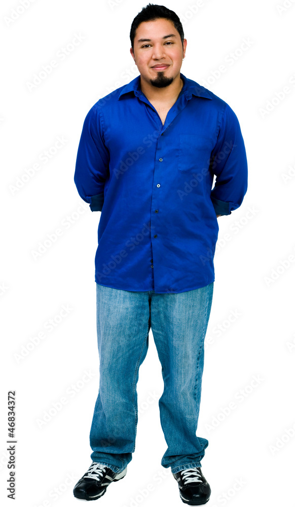 Smiling man posing Smiling man posing