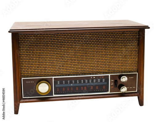 Brown old radio