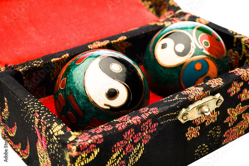 Yin Yang balls in box