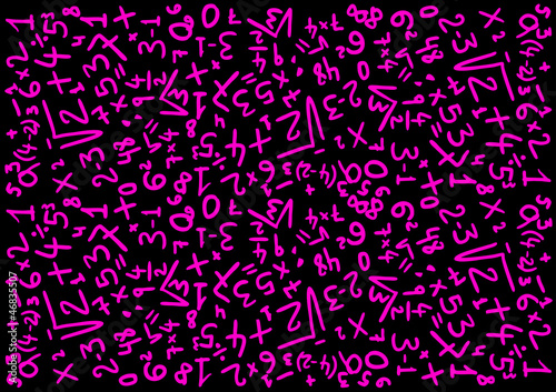 Numbers mosaic wallpaper