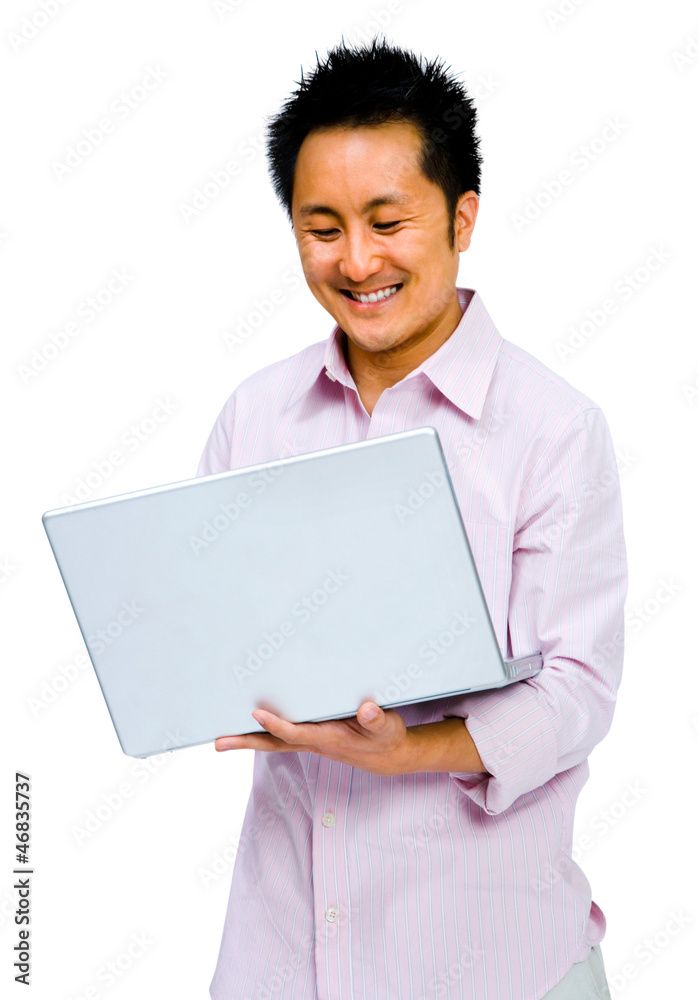 Man using a laptop Man using a laptop