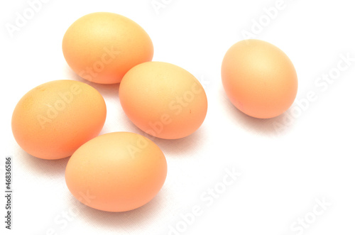 eggs stack isolated on white background