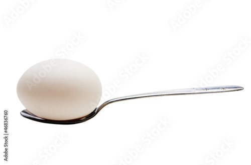 Egg on spoon