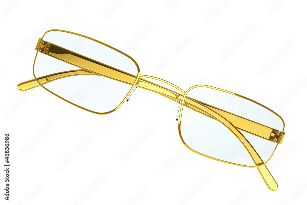 Gold Modern eyeglasses Gold Modern eyeglasses