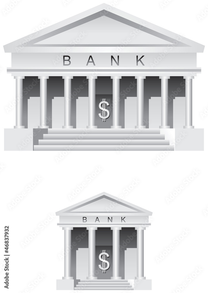 Fototapeta premium Bank symbol and icon