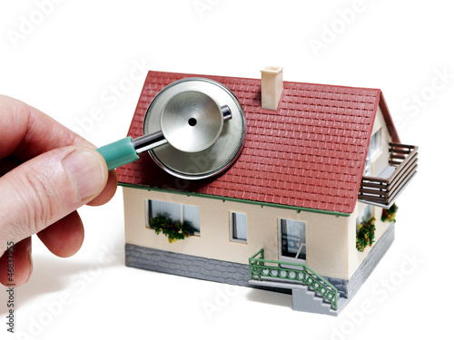 Haus, Stethoskop, Energiecheck