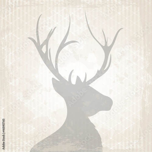 Vintage Hintergrund mit Hirsch