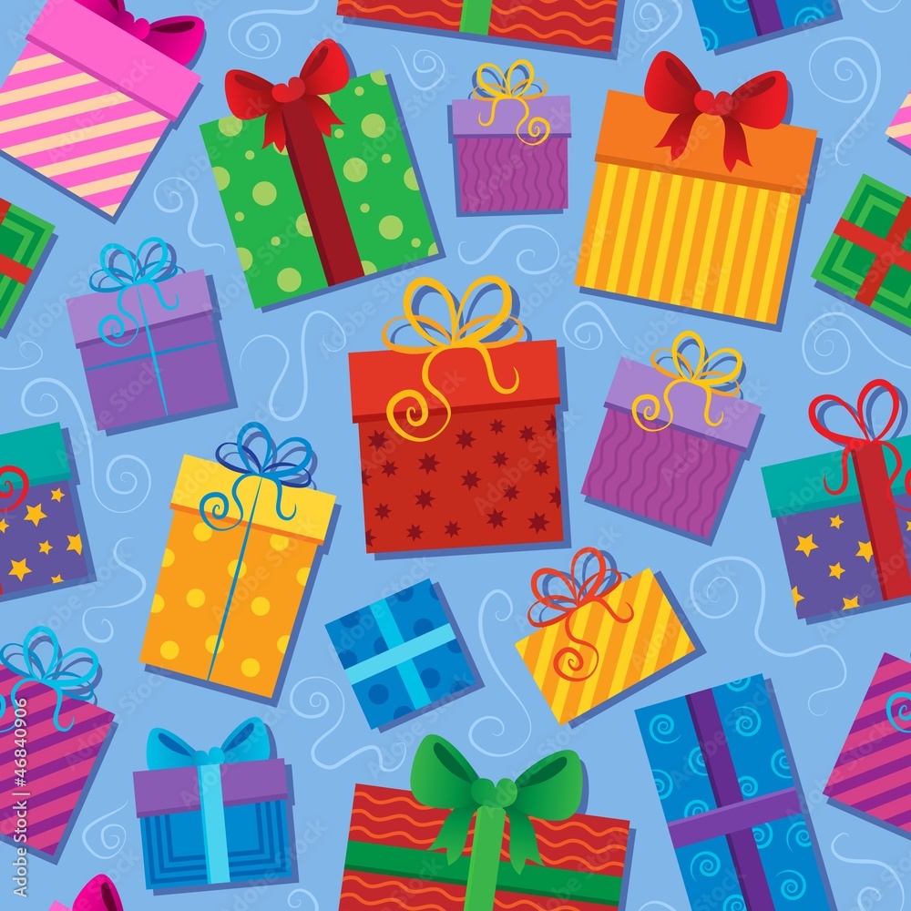 Seamless background gift theme 2