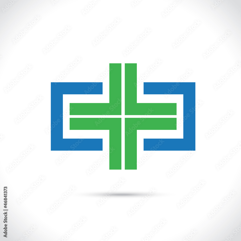 Obraz premium croix verte-pharmacie