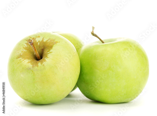 sweet apples, isolated on white